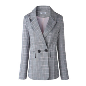Blazer Nữ Thu Đông 2026 Thời Trang Thiết Kế Kẻ Caro Hàn Quốc Thanh Lịch - Ảnh 5