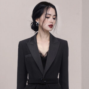 Alternative view of Jumpsuit Ren Nữ Màu Đen Phong Cách Hepburn Sang Trọng Thanh Lịch Thu Đông 2026