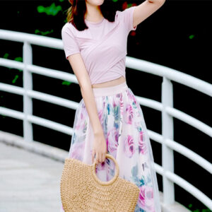 Váy Hoa Nữ Hàn Quốc Dáng Dài Nữ Tính Sang Trọng - Ảnh 3