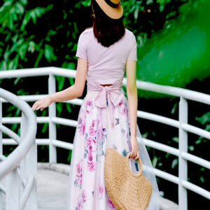 Váy Hoa Nữ Hàn Quốc Dáng Dài Nữ Tính Sang Trọng - Ảnh 4