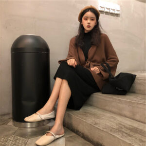 Váy Len Nữ Thu Đông 2026 Kế Phối Cardigan Sang Trọng - Ảnh 3