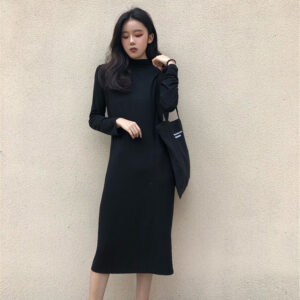 Váy Len Nữ Thu Đông 2026 Kế Phối Cardigan Sang Trọng - Ảnh 4