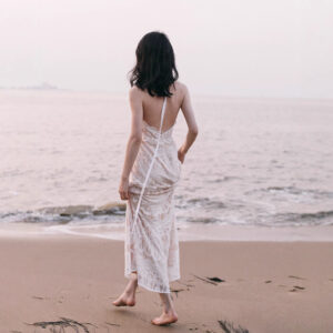 Đầm Đi Biển Nữ Thời Trang Thiết Kế Bohemian Hở Lưng Dáng Dài - Ảnh 3