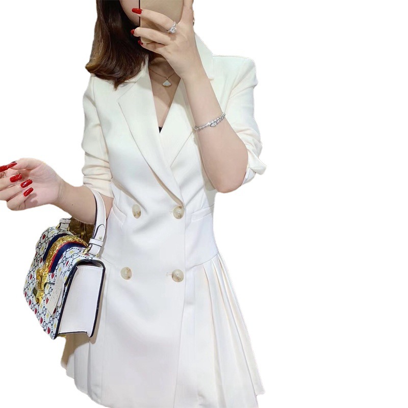 Set Vest Nữ Trắng Kèm Chân Váy Xếp Ly Công Sở Đầu Thu 2026 Thanh Lịch - Ảnh 5