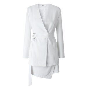 Set Vest Nữ Thu Đông 2026 Thời Trang Thiết Kế Áo Blazer Trắng Công Sở - Ảnh 5