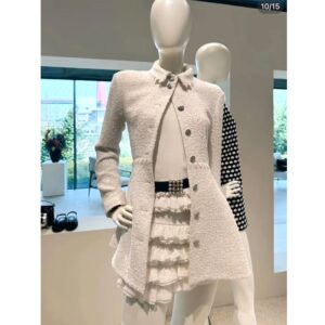 Áo Khoác Nữ Dạ Tweed Thu Đông 2026 Phong Cách Pháp Cổ Điển Chiết Eo Sang Trọng Thanh Lịch - Ảnh 3