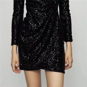 Váy Sequin Nữ Lấp Lánh Phong Cách Âu Mỹ Thời Thượng Dự Tiệc Sự Kiện Thu 2026 - Ảnh 4