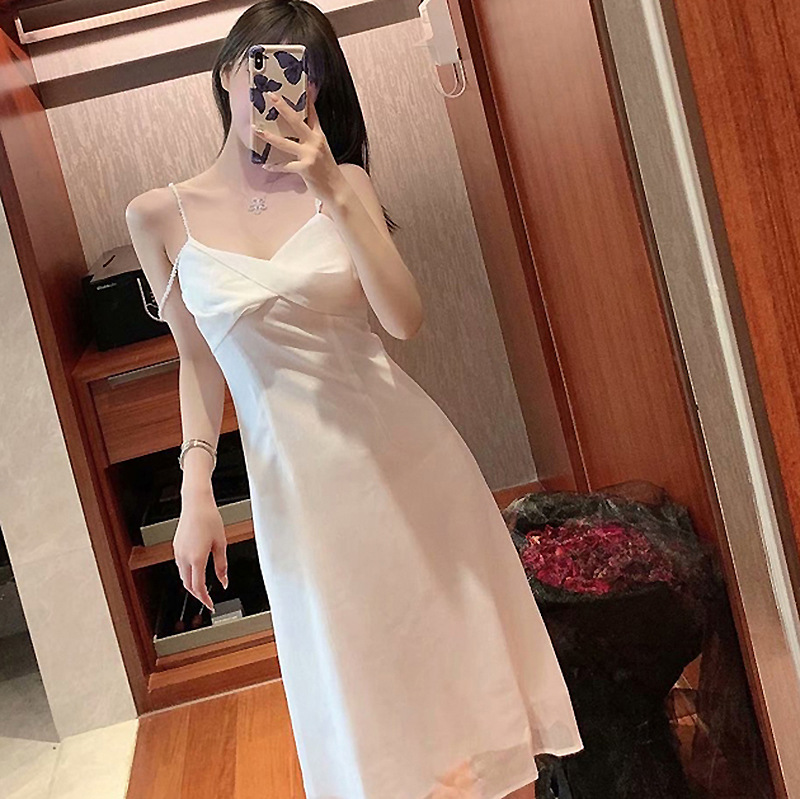 Đầm Nữ Chiffon Dáng Dài Hai Dây Phong Cách Pháp Vintage Thanh Lịch Dáng Tiên Cá Mùa Hè 2026 - Ảnh 5