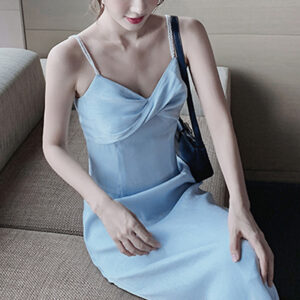 Đầm Nữ Chiffon Dáng Dài Hai Dây Phong Cách Pháp Vintage Thanh Lịch Dáng Tiên Cá Mùa Hè 2026 - Ảnh 4