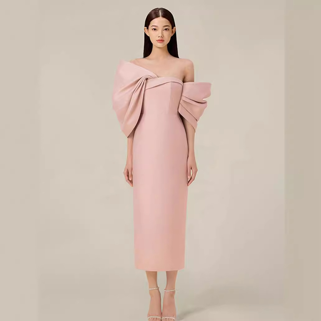 Đầm Nữ Dáng Dài Thắt Nơ Phong Cách Pháp Thanh Lịch Sang Trọng Dự Tiệc - Ảnh 2
