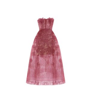Đầm Ren Nữ Xuyên Thấu Đính Sequin Phối Vải Tuyn Gợi Cảm Sang Trọng - Ảnh 5