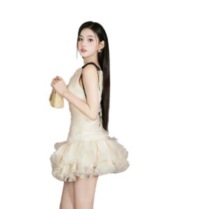 Đầm Nữ Thiết Kế Cao Cấp Phong Cách Việt Nam Dáng Xòe Thanh Lịch - Ảnh 5