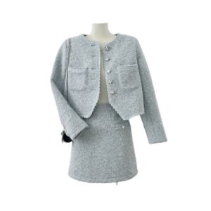 Set Đồ Nữ 2 Món Phong Cách Tiểu Hương Sang Trọng Áo Và Chân Váy Thanh Lịch - Ảnh 5