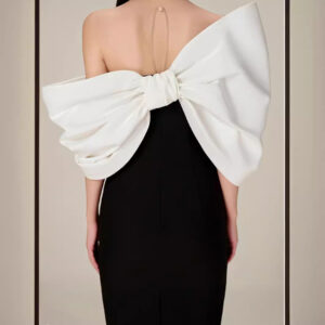 Đầm Nữ Phong Cách Hepburn Pháp Thanh Lịch Quyến Rũ Thắt Nơ Thiết Kế Độc Đáo Dự Tiệc - Ảnh 4
