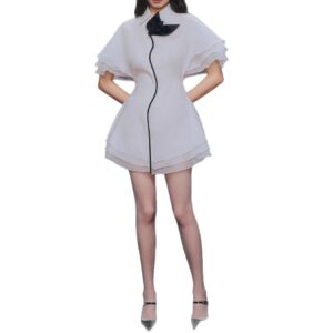 Đầm Nữ Thiết Kế Pháp Ngọt Ngào Dáng Xếp Tầng Thanh Lịch Thời Trang Thu 2026 - Ảnh 5