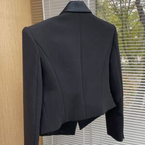 Áo Blazer Nữ Dáng Ngắn Hai Hàng Khuy Thanh Lịch Tôn Dáng Công Sở - Ảnh 4