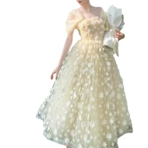 Đầm Nữ 2026 Hoa 3D Nổi Bật Phong Cách Công Chúa Sang Trọng Thiết Kế Cao Cấp Dự Tiệc - Ảnh 5