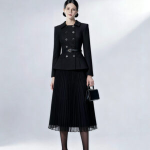 Đầm Vest Nữ Phong Cách Pháp Thanh Lịch Dáng Ôm Tôn Dáng Công Sở - Ảnh 4